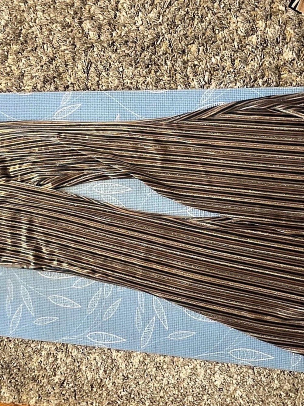 Natural Life Joplin Velvet Flare Pants Metallic Striped Joplin Metallic Striped
